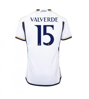Real Madrid Federico Valverde #15 Replica Home Stadium Shirt 2023-24 Short Sleeve